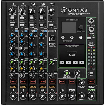Onyx8 8-Channel Premium Analog USB Mixer Onyx8 8-Channel Premium Analog USB Mixer