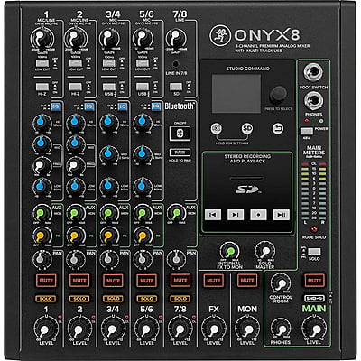 Onyx8 8-Channel Premium Analog USB Mixer