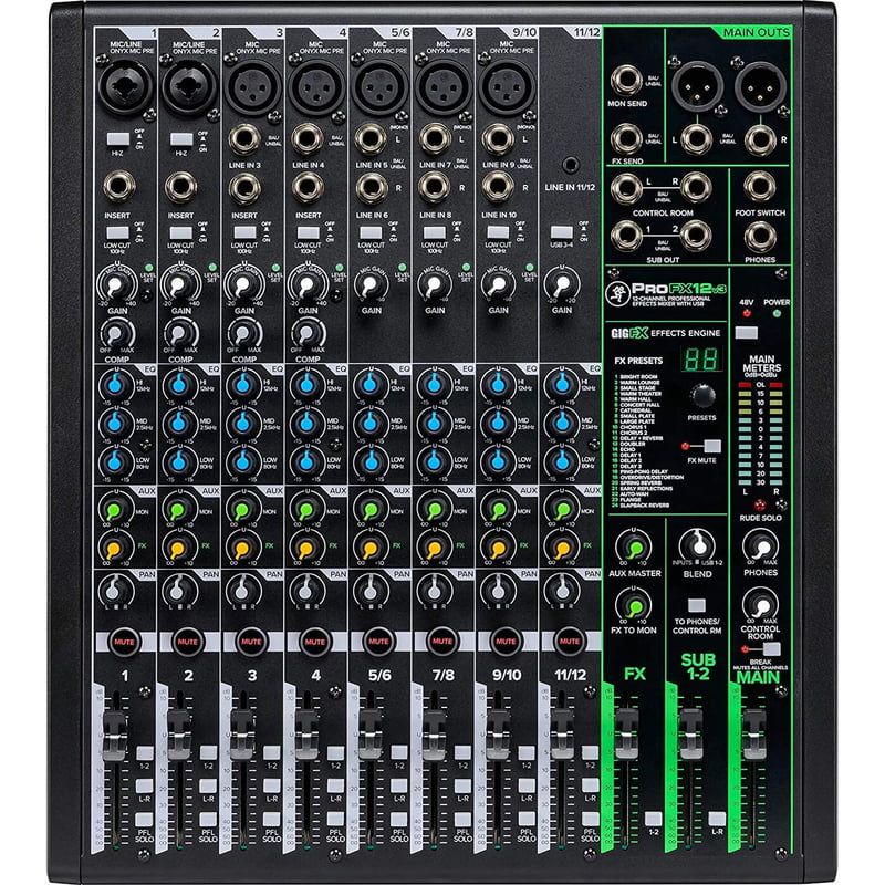 ProFX12v3 12-Channel Professional USB Mixer