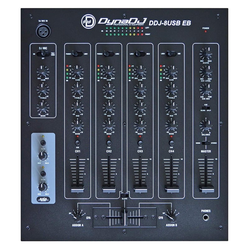 DDJ-8USBEB 4-Ch DJ Mixer with USB & Bass Eala Effects