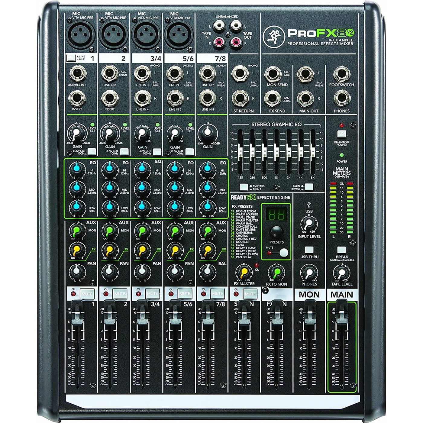 Mackie ProFX8V2 アナログミキサー 1100x1100