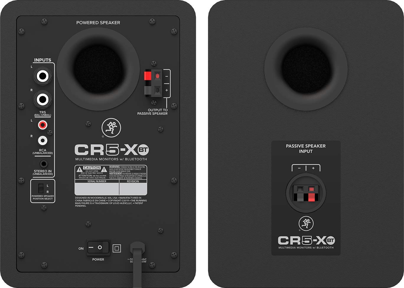 Mackie CR5-XBT (Pair) 5" Creative Reference Multimedia Monitors with Bluetooth Mackie CR5-XBT (Pair) 5" Creative Reference Multimedia Monitors with Bluetooth
