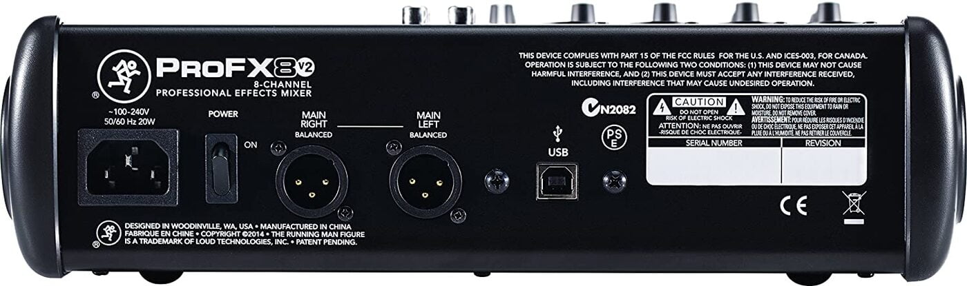 Mackie ProFX8v2 8-Channel Compact Mixer with USB and Effects