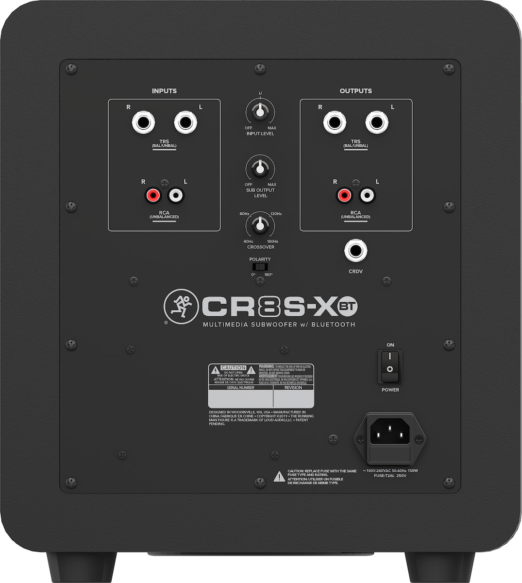 Mackie CR8S-XBT 8" Powered Studio Subwoofer Mackie CR8S-XBT 8" Powered Studio Subwoofer