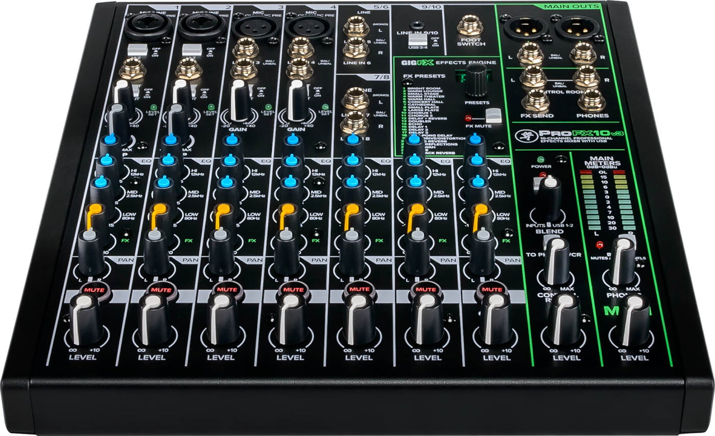 Mackie ProFX10v3 10Channel Professional USB Mixer