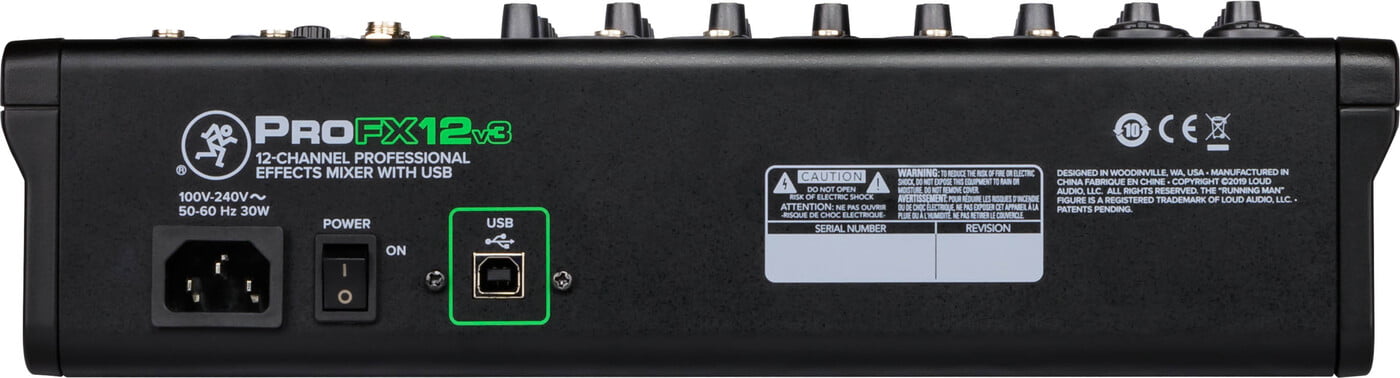 Mackie ProFX12v3 12-Channel Professional USB Mixer