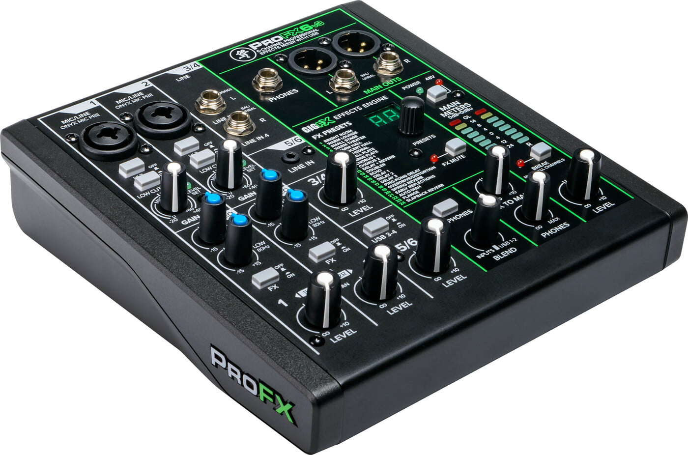 Mackie ProFX6v3 6-Channel Professional USB Mixer