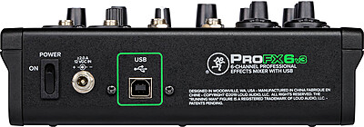 ProFX6v3 6-Channel Professional USB Mixer