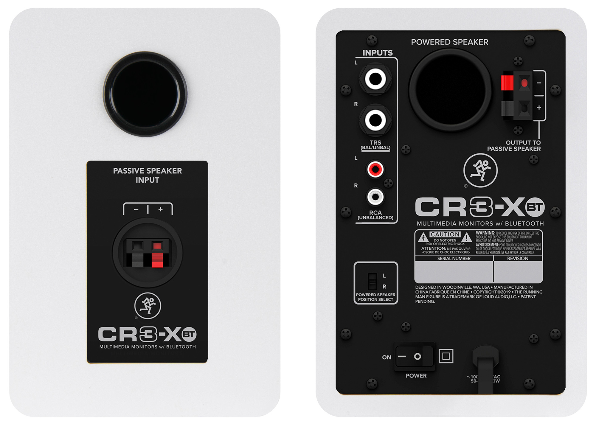 Mackie CR3-XBTLTD-WHT Limited Edition 3" Powered Monitors with Bluetooth